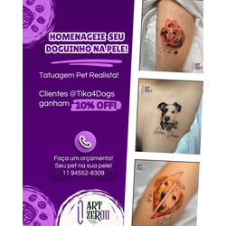 Tatuagem Pet Realista