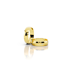 Par de Alianças Grand Classic Gold 5mm
