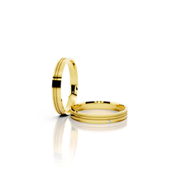 Par de Alianças Dreams Gold 3mm