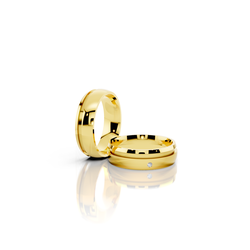 Par de Alianças Master Gold 6mm