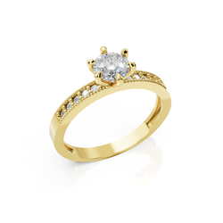 Anel Cravejado modelo 27