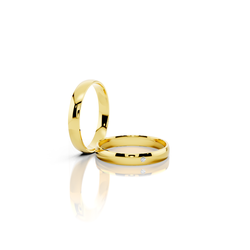 Par de Alianças Éden Gold 3mm