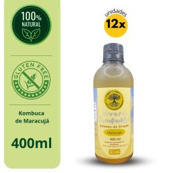Kit Viver de Kombucha Maracujá Garrafa 400ml