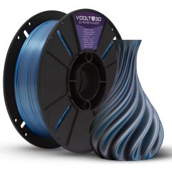 Filamento PLA Duo Color Alumínio e Azul - High Speed - 1,75mm 1Kg
