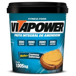 Pasta de Amendoim Integral (1kg) VitaPower CREMOSA