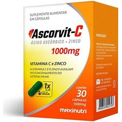 Vitamina c e zinco 30 caps Maxinutri 