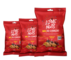 Mix do Coração (Caixa c/ 42un) - Love Nuts 40g 