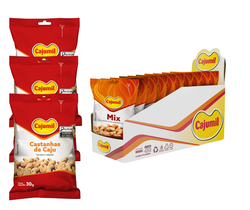 Cast. de Caju (Caixa c/ 60un) + 1 Display Mix Apimentado - Cajumil