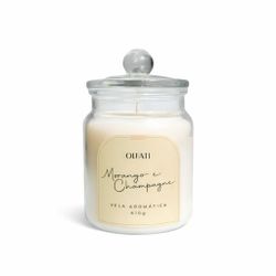 Olfati Candle - Vela Aromática 610g - Morango e Champagne