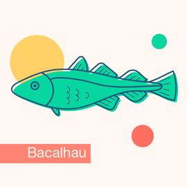 Lombo de bacalhau (Gadus morhua) dessalgado congelado 1 Kg
