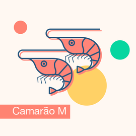 Camarão Cinza M limpo congelado 500 g