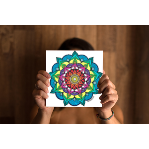 Mandala Coração Impresso
