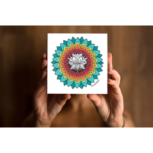 Mandala Flor de Lótus Impresso