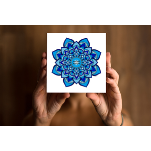 Mandala Signo Aquário Impresso