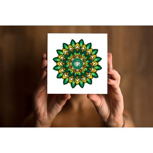 Mandala Signo Virgem Impresso