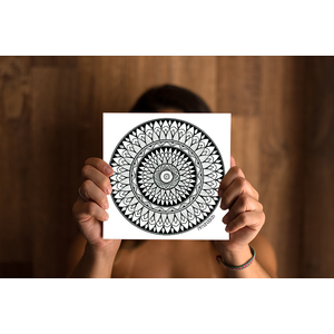 Mandala Escudo Impresso