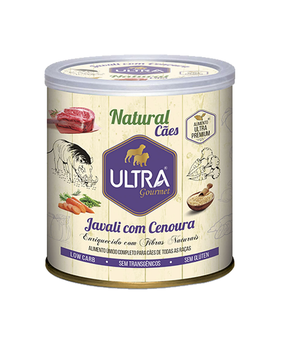 PATÊ ALIMENTO ÚMIDO DE JAVALI COM CENOURA 300G - ULTRA GOURMET