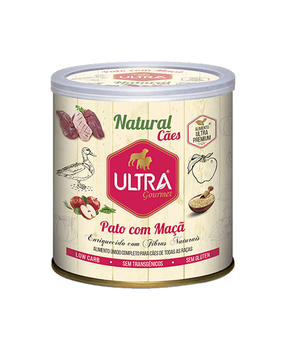 PATÊ ALIMENTO ÚMIDO DE PATO COM MAÇÃ 300G - ULTRA GOURMET