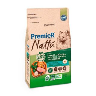 Ração Premier Nattu para Cães Adultos de Raças Pequenas Sabor Abóbora - 2,5kg\n