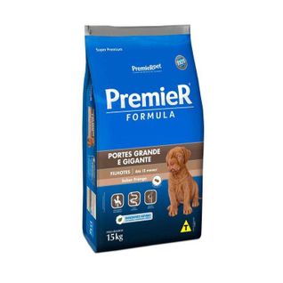 Ração Premier Fórmula para Cães Filhotes de Raças Grandes e Gigantes Sabor Frango - 15kg
