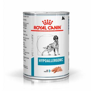 Ração Úmida Royal Canin Lata Veterinary Diet Hypoallergenic para Cães Adultos com Alergias 400g