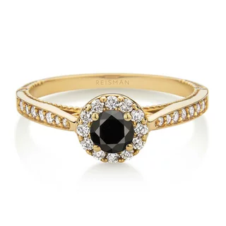 Anel Amore Mio Diamante Negro ouro 18k