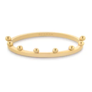 Aparador de Aliança Coroa ouro 18k