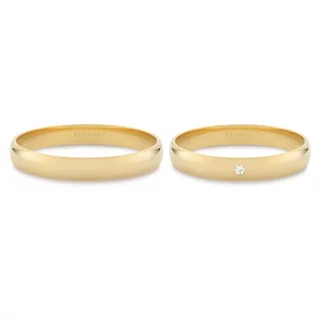 Alianças de Casamento Cotia ouro 18k