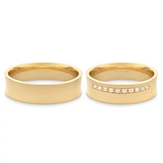 Alianças de Casamento Tókio ouro 18k