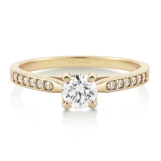 Anel de Noivado Maldivas Diamante 40 a 50 pts ouro 18k