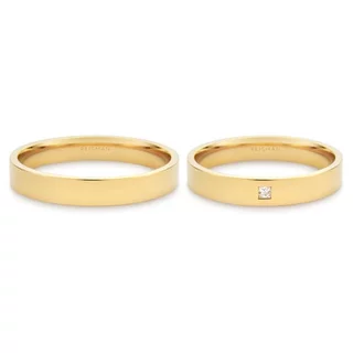 Alianças de Casamento Uni ouro 18k