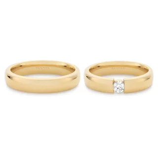 Alianças de Casamento Irlanda ouro 18k