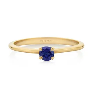Anel Trancoso Safira Azul ouro 18k