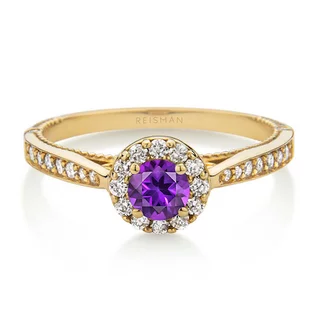 Anel Amore Mio Ametista ouro 18k