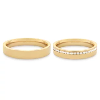 Alianças de Casamento Forever ouro 18k