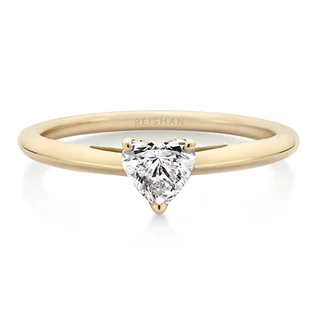 Anel de Noivado Heart ouro 18k
