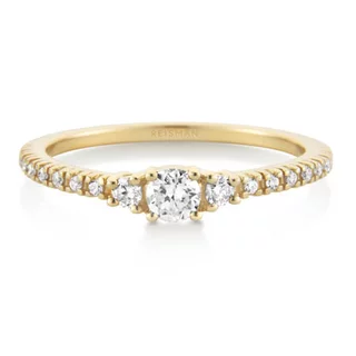 Anel de Noivado Infinity ouro 18k