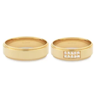Alianças de Casamento New York ouro 18k