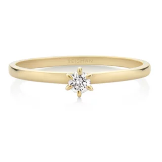 Anel de Noivado New Star ouro 18k