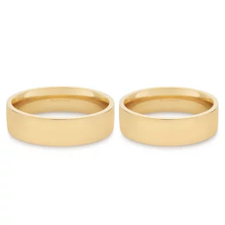 Alianças de Casamento Ferrara ouro 18k