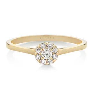 Anel de Noivado Sunflower II ouro 18k