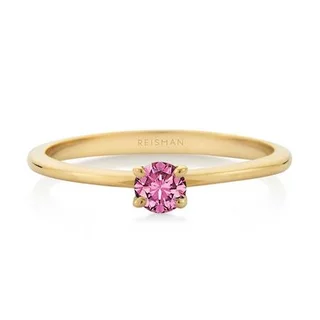 Anel Trancoso Safira Rosa ouro 18k