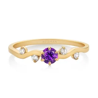 Anel Belle Ametista ouro 18k
