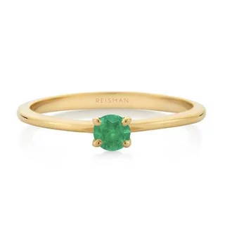 Anel Trancoso Esmeralda ouro 18k