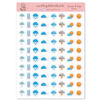 Previsão do Tempo - Adesivos - A5