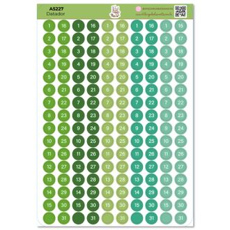 Datador Cores - Adesivos - A5 - 10
