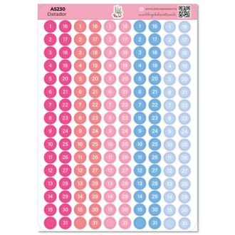 Datador Cores - Adesivos - A5 - 13