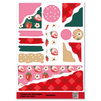 Adesivos - Tempo de Morangos 7 - A5