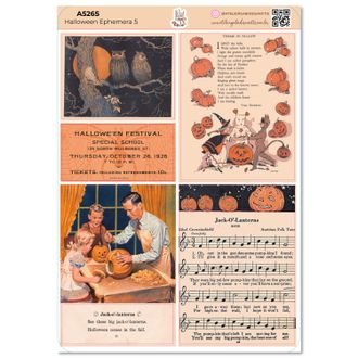 Halloween Ephemera 5 - Adesivos - A5