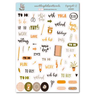 Organizada VI - Adesivos - A5